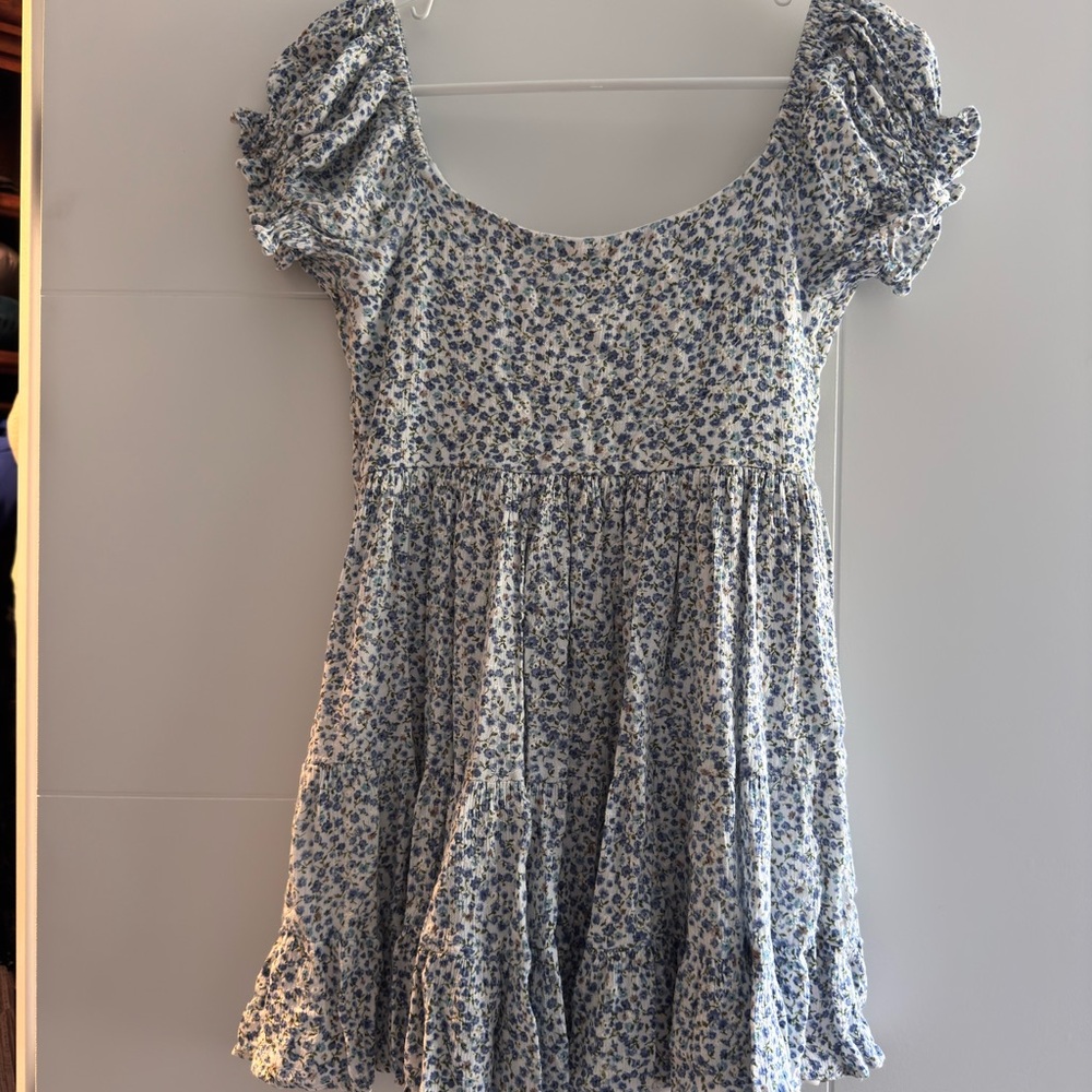 Altar'd State Blue and White Floral Dress - Picture 3 of 3